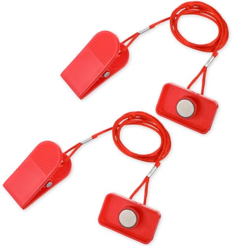 2 Pcs Treadmill Safety Key Replacement, Universal Treadmill Key