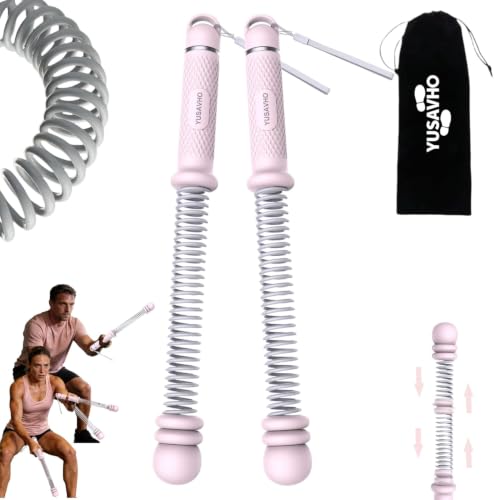 Ropeless Battle Ropes for Home Gym-Portable Cordless Training Rope - color: Pink, size: Advanced level