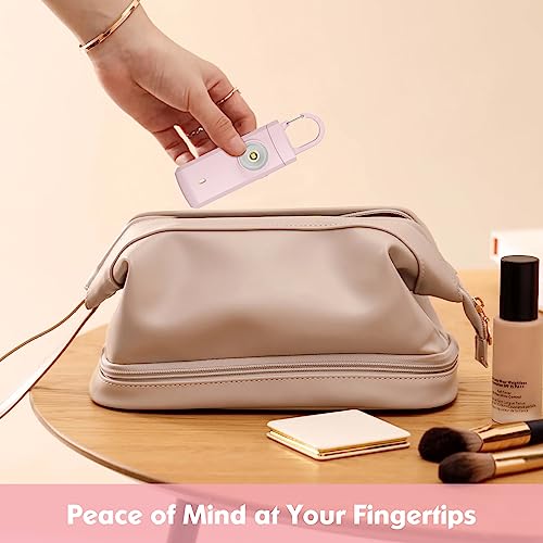 Rechargeable Personal Alarm for Women - 2 Pack Christmas Birthday Gifts for Women, Daughter, College Student, Teen Girl, Night Workers, Elders, Kids, Siren Alarm, USB Charging, Aqua&Pink - color: Aqua&Pink