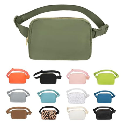 VOROLO Fanny Pack For Women And Men Crossbody Bag Belt Bag Khaki Green - color: Khakii Green