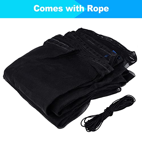 SPORTYOUTH Replacement Trampoline Net Fit Round Trampoline Straight Pole - size: 13 feet - 6 Poles