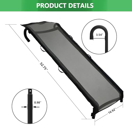 Eurmax USA Trampoline Safe Slide and Ladder for Kids, Universal Hook Design, UV-Resistant Steel and Fabric, Includes Shoe Storage Pocket, Universal Trampoline Accessories - style: Black-Slide w/ shoes pocket