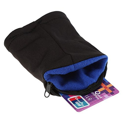 Bnineteenteam Sports Wrist Wallet,Zipper Wristband Pocket for Running, Walking, Tennis, Hiking - color: Blue