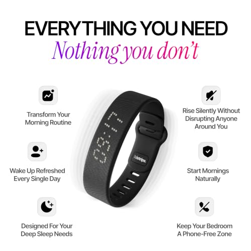 Onyx Vibration Alarm | Silent Wrist Wake Up for Heavy Sleepers