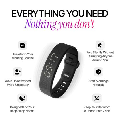 Onyx Vibration Alarm | Silent Wrist Wake Up for Heavy Sleepers