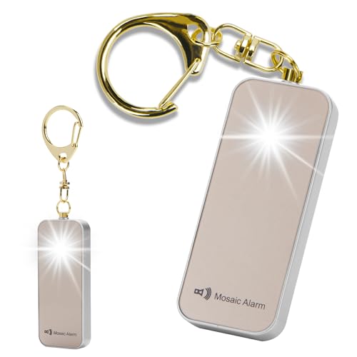 Ultrathin Personal Alarm Rainproof Replaceable Battery Strobe Light - color: Gold