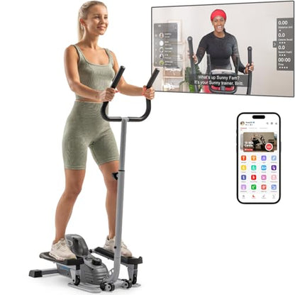 JLL Mini Smart Megnetic Elliptical Machine with SunnyFit App for Home