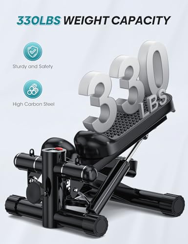 Mini Stepper for Exercise at Home, 330LBS Portable Stair Climber Machine