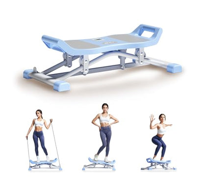 Balance Board, 6-in-1 Slide Exercise Trainer with LCD Monitor