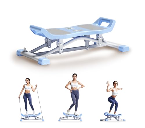 Balance Board, 6-in-1 Slide Exercise Trainer with LCD Monitor
