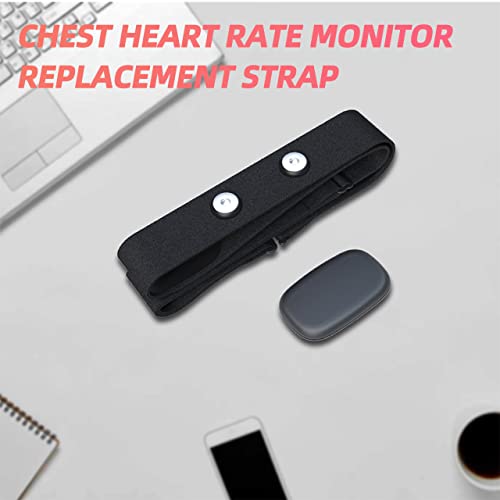 Comfortable Heart Rate Chest Replacement Strap for Polar H10 H9 Garmin Wahoo Coospo PowrLab Fitcent Magene MOOFIT IGPSPORT - color: Black