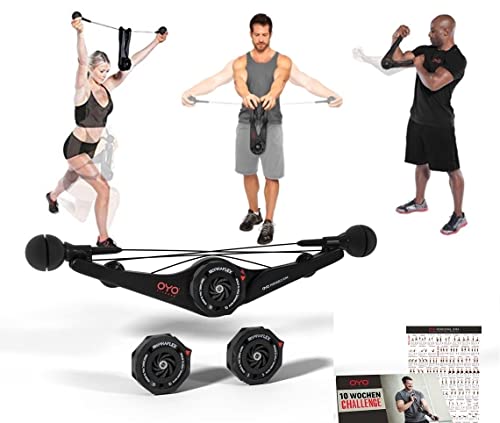 OYO Personal Gym - Full Body Portable Gym: Home, Office or Travel - NASA SpiraFlex Resistance Technology