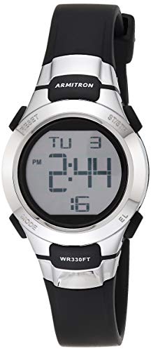 Armitron Sport Women's Digital Chronograph Resin Strap Watch, 45/7012 - color: Black