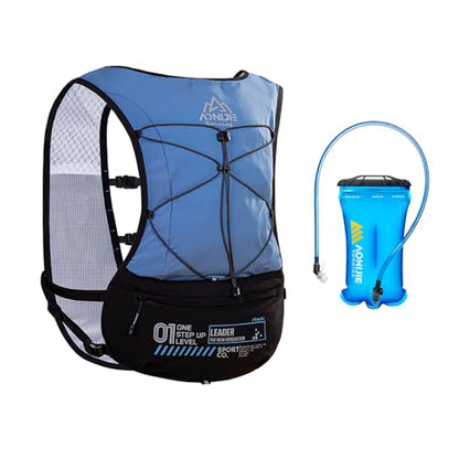 BlueField Running Hydration Backpack Vest for Women and Men 5L Lightweight Trail Runing Hydration Vest Pack Backpack for Running, Cycling, Climb - color: Blue with 1.5L