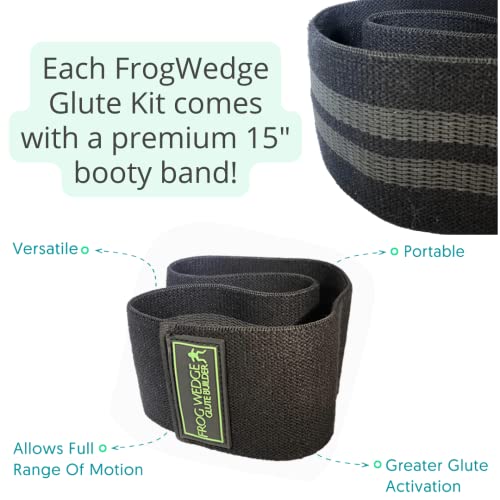 KIT w/Booty Band Hip Circle - Patented Frog Pump Exercise, Home Workout, Glute Training, Booty Building Accessory