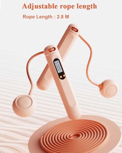 Cordless Jump Rope with Counter for Fitness - Adjustable Smart Skipping Rope For Men Women Kids Outdoor Speed Boxing Crossfit Workout Exercise Cardio