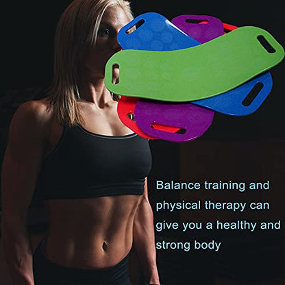 ABS Twisting Fitness Balance Board Simple Core Workout Yoga Training Abdominal Muscles Fitness (blue)