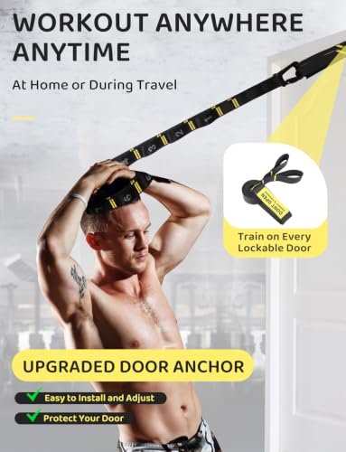 GHB Gymnastic Rings Gym Rings 1.1" Olympic Rings Adjustable Straps Pull Up Rings Sets for Workout Bodyweight Fitness Training