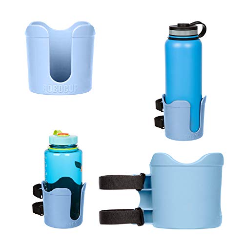 ROBOCUP Plus, (Light Blue), Add-On Accessory XL Extension Cup Holder, Larger Drink Capacity, Perfect for Boats, Golf Carts, Walkers, Wheelchairs and Work. Made in USA (Includes 1) - color: Light Blue
