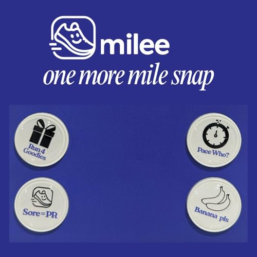 milee One More Mile Snap Race Bib Holders, 4-Pcs Reusable Bib Clips, No Safety Pins for Running, Cycling & Triathlon - style: Set 2