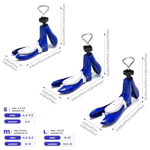 Shoe Stretcher Boot Stretcher Men Women, 2Pcs Adjustable for Wide Feet - color: Blue, size: S (Men 4.5-7.5,Women 6-9)
