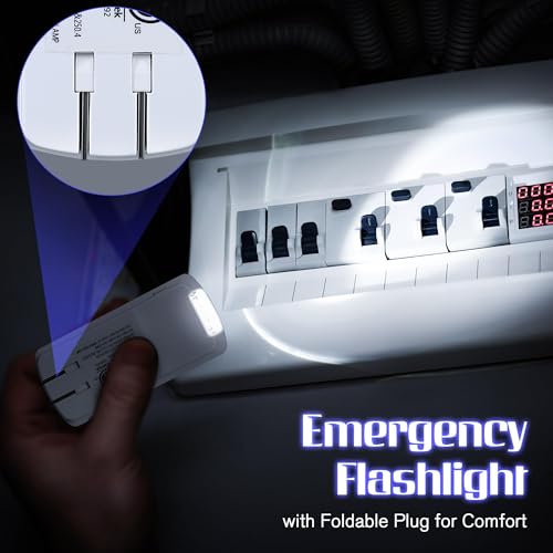 Enhon Emergency Power Failure 5-in-1 Multi Color LED Night Lights (2Pack)