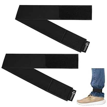 CM Cosmos 2 Pcs Bike Bicycle Cycling Elastic Ankle Straps Band Adjustable Pants Fastening Belt Boot Blousing Straps Ankle Safety Bind for Riding Climbing Fishing Outdoor Sports Activities