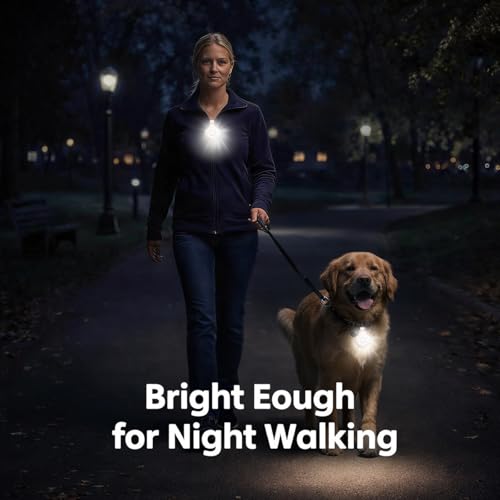Wearable Nurse Night Light for Night Shift, Rechargeable Magnetic Clip-on Badge Light, Bright Hands Free Nurse Essentials Flashlight, Safety Light in the Dark for Walking Running Outdoor Emergency - color: Black
