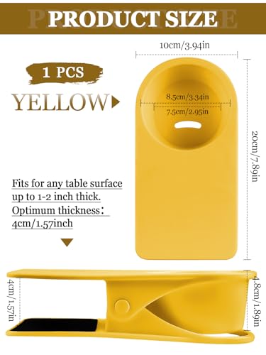 2PCS Clip on Cup Holder for Chair, Kalolary Desk Drink Holder Clamp, Yellow - color: 1PCS Yellow