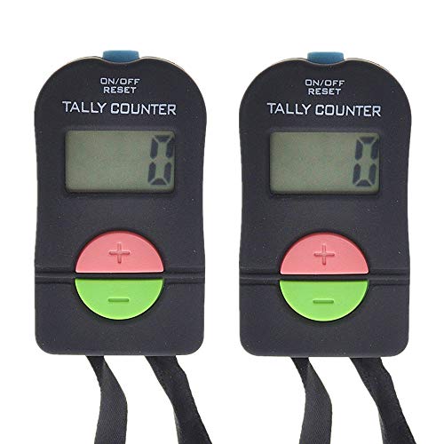 TOPTIE 2 PCS Electronic Counters, Digital Tally Counter with Lanyard - color: Count Up And Down