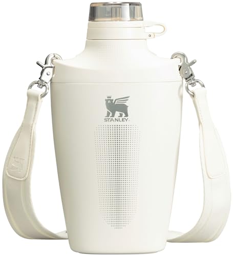 Stanley Cross Bottle 23 oz | Travel Water Bottle with Jacquard Strap | Leakproof Tritan Lid with Removable Straw | Insulated Stainless Steel | BPA-Free | Cream - color: Cream, size: 23 Ounces