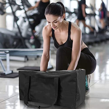 INFANZIA 24in Large Travel Duffel Bag, 600D Water Resistant Foldable, 56L - size: 24x12x12 inch-56L