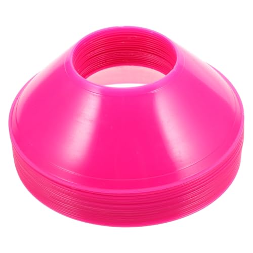 Toyvian Soccer Training Cones 20 Pack Football Training Cones for Soccer Drills Cones for Basketball Skating Agility Markers Stackable Indoor Outdoor Field Marking Discs