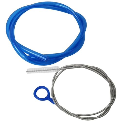 Professional Replacement Tube for Water Bag, with Stainless Steel Tube Cleaner Brush 38.5 Inch Long Professional Hose Replacement for Outdoor Hydration Reservoirs
