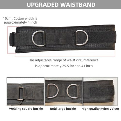 Resistance Speed Training Equipment, Dual Running Bungee Bands - color: Black-6.6ft