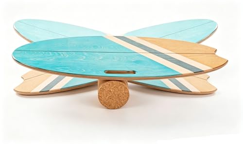 Balance Board with Cork Roller - color: Aqua