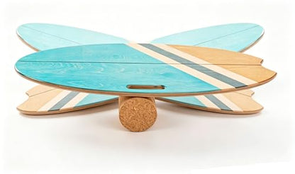 Balance Board with Cork Roller - color: Aqua