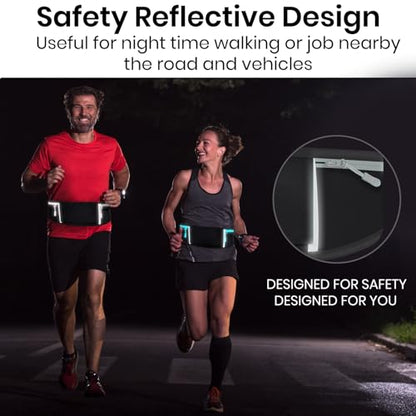 Vive Running Belt Fanny Pack for Women, Men, Kids, Adults, Jogging - color: Gray