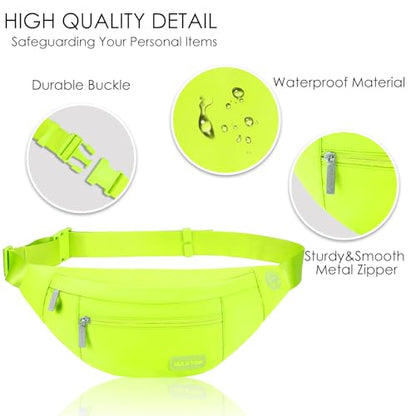 MAXTOP Neno Green Crossbody Fanny Pack Gift for Enjoy Festival Traveling - color: Neno Green