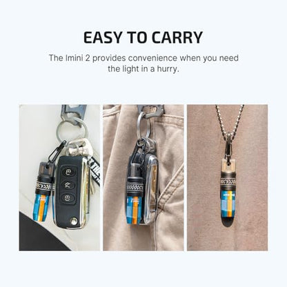 OLIGHT IMINI 2 Rechargeable EDC Keychain Mini Flashlight Sapphire - color: Sapphire