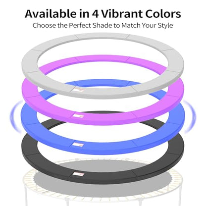 ACWARM HOME 16FT/15FT/14FT/12FT/10FT Trampoline Safety Pad Replacement, Round Trampoline Spring Protection Cover, Fits 16FT/15FT/14FT/12FT/10FT Frames, Water-Resistant Trampoline Accessories - color: Blue, size: 15FT