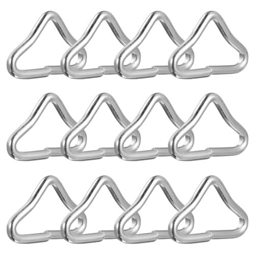 ibasenice 20Pcs Triangle Rings for Trampoline Buckles High Strength Replacement Clips for Jumping Mats for Outdoor Activities Crack Resistant Design for Enhanced Bounce