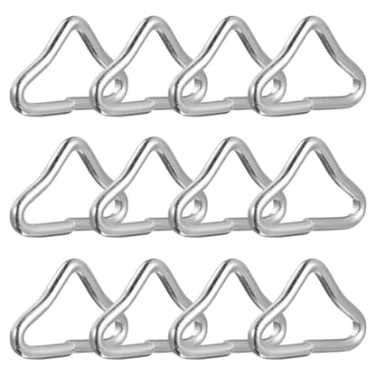 ibasenice 20Pcs Triangle Rings for Trampoline Buckles High Strength Replacement Clips for Jumping Mats for Outdoor Activities Crack Resistant Design for Enhanced Bounce