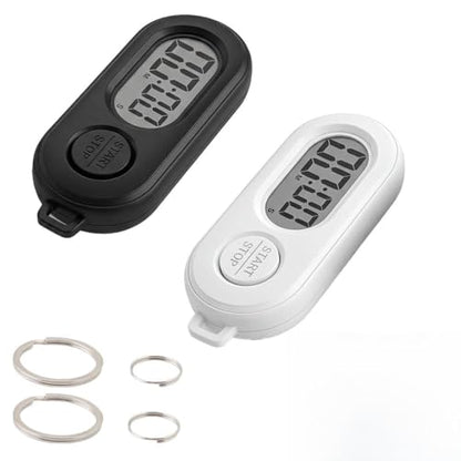 2 Pack Mini Digital Keychain Timer, Countdown and Stopwatch
