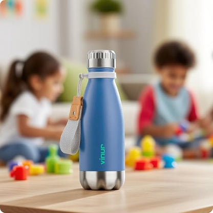 Kids Water Bottle-12 oz Leak Proof Insulated Water Bottle for Lunchbox - color: Royal Blue, size: 12 Ounces
