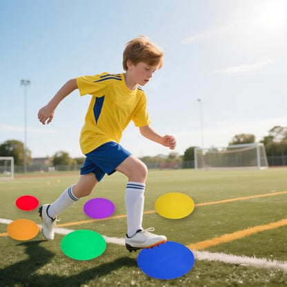 9 Inch Poly Spots Markers for Pickleball Soccer Basketball Agility Training