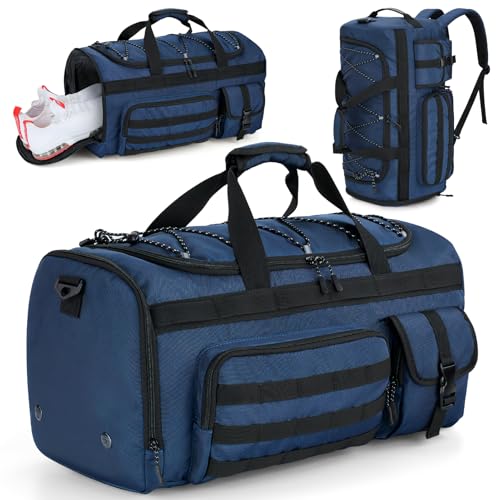 Gonex 45L 3-in-1 Duffel Bag for Gym & Travel - color: Dark Blue, size: 45L