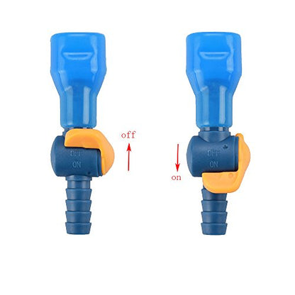 J.CARP ON-Off Switch Bite Valve Tube Nozzle Replacement for Hydration Pack Bladder - color: Blue, Stright
