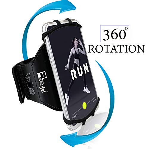 RevereSport Universal iPhone Running Armband (17/16/15/14/13/12/11/10/X/XR/SE/Air/Plus/Max/Pro). Phone Holder Case - size: iPhone