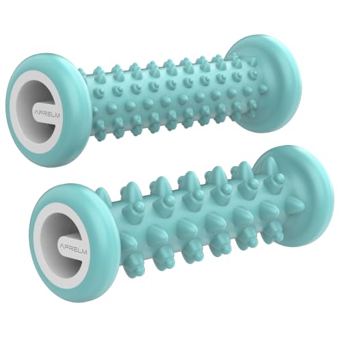 APRELM Foot Massager for Plantar Fasciitis Relief, Professional 2-Pack (Beginner & Enhanced) Foot Roller (Green) - color: Green